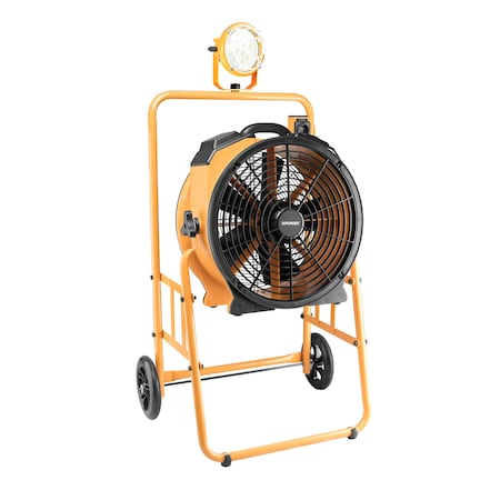 1/3 HP 3600 CFM 5 Speed 18in Warehouse, Dock, Trailer Cooling Fan MPN:FA-420K6-Yellow