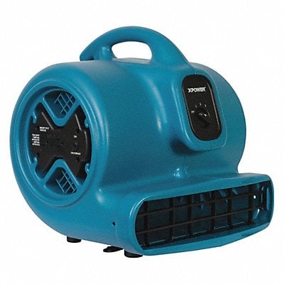 Air Mover 1/3 HP GFCI Power Outlets Blue MPN:X-600A BLUE