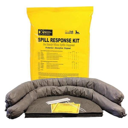 Spill Kit, 5 gal Volume Absorbed per Kit, Bag, Yellow MPN:PKPB7U-E