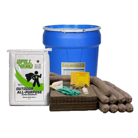 Spill Kit, Outdoor, 30 gal. MPN:XKD30D
