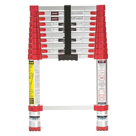 Aluminum Telescoping Extension Ladder, 250 lb Load Capacity MPN:760P+