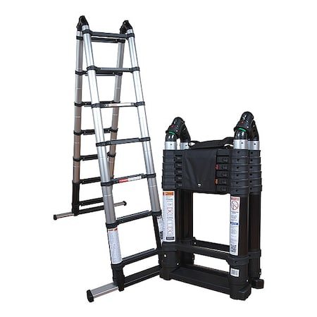 Aluminum Telescoping Extension Ladder, 300 lb Load Capacity MPN:XXC714/300