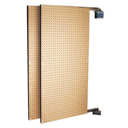 (2) 24 In. W x 48 In. H x 1-1/2 In. D Wall Mount Double-Sided Swing Panel Pegboard, PK2 MPN:B1-2