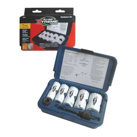 Handyman Bi-Metal Hole Saw Kit, 7 pcs. MPN:D9595