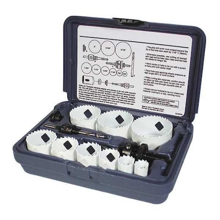 Journeyman Bi-Metal Hole Saw Kit, 13 pcs. MPN:D9596