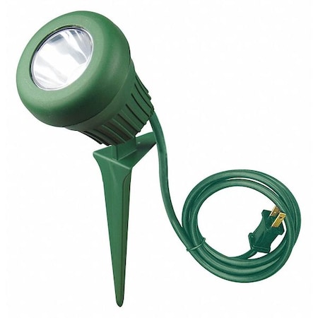 LED Floodlight, 200 lm, 120VAC, 60W, Green MPN:0434