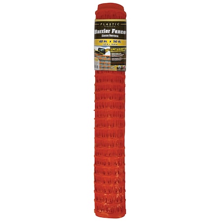 PL Safety/Barrier Fence, Org, 4 ft.x50 ft. MPN:889211A