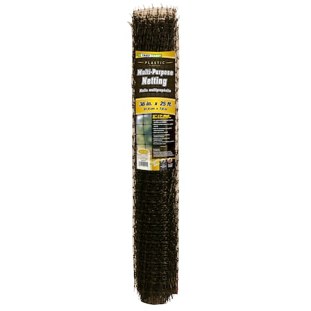 Multi-Purpose Netting, 3 ft.X25 ft., Blk MPN:889523A
