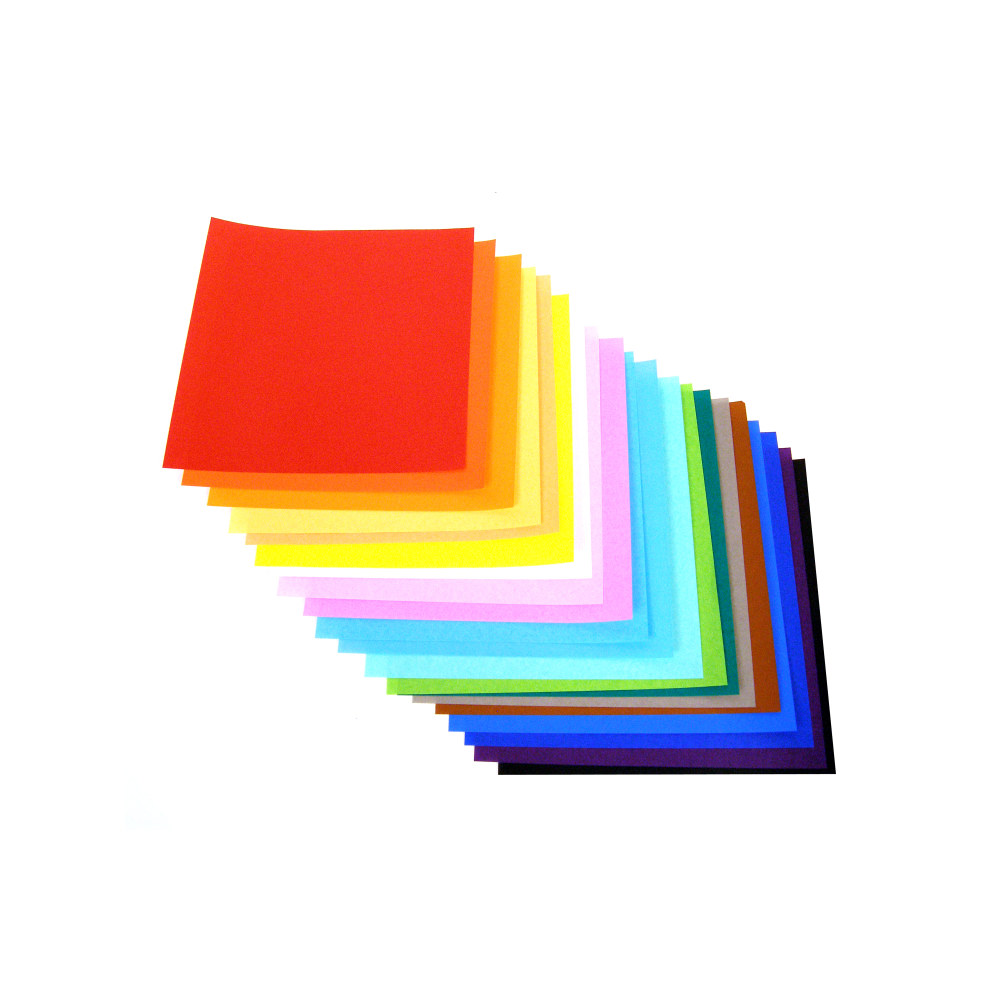 Yasutomo Fold-ems Origami Paper, 9 3/4in, Assorted Bright Colors, Pack Of 100 MPN:4253