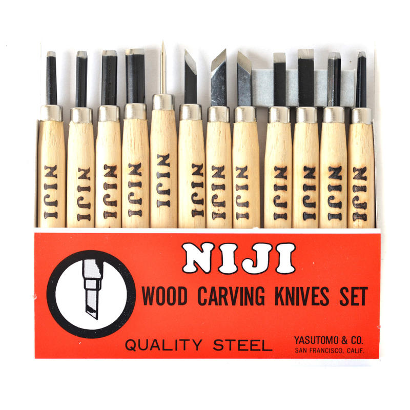 Yasutomo Niji Woodcarving Tools, Set Of 12 MPN:WK-14