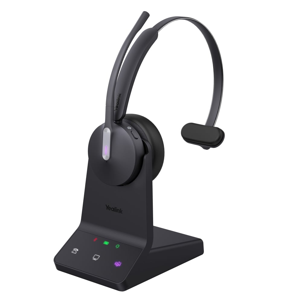 Yealink Mono Teams Wireless Headset, Black, 1208671 MPN:1208671
