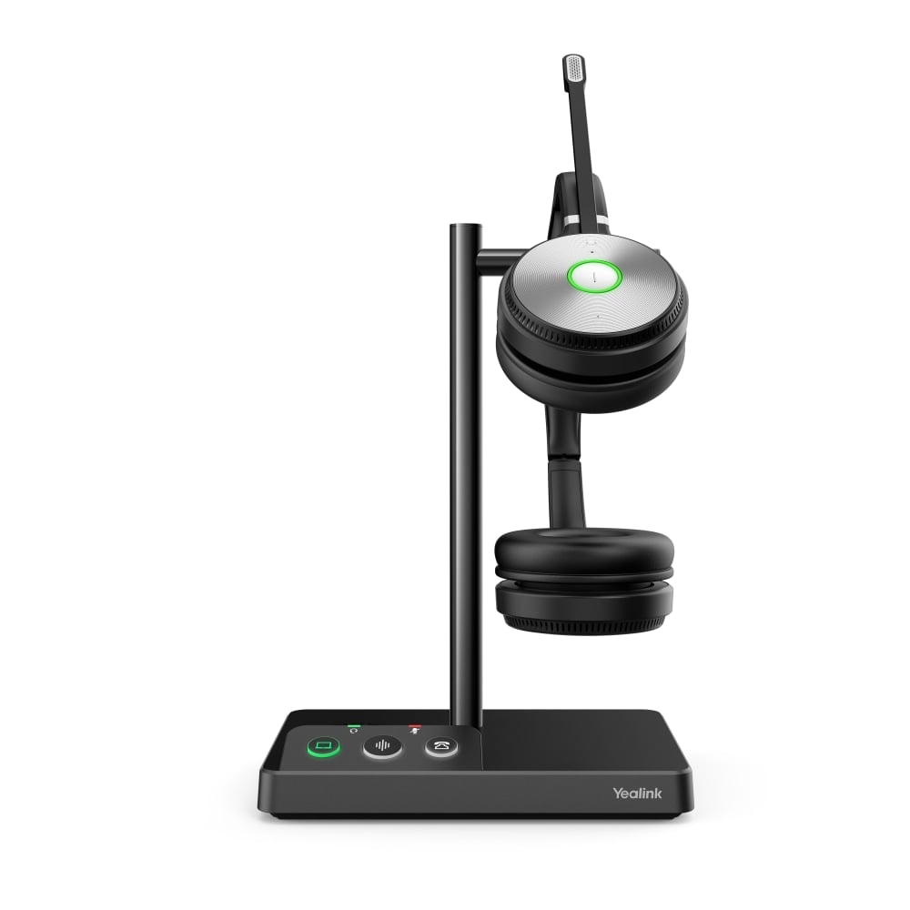 Yealink Wireless Dual Headset, Black, YEA-WH62-DUAL-UC MPN:YEA-WH62-DUAL-UC