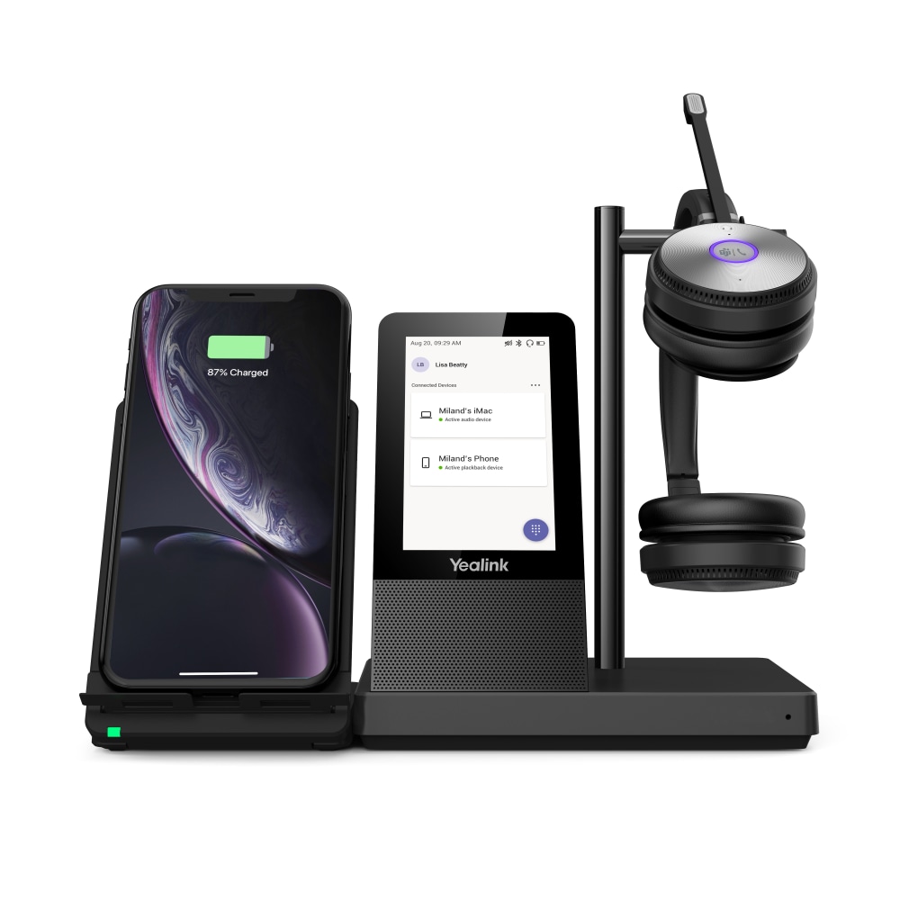 Yealink Dual Teams DECT Wireless Headset, Black, YEA-WH66-DUAL-TEAM MPN:YEA-WH66-DUAL-TEAM