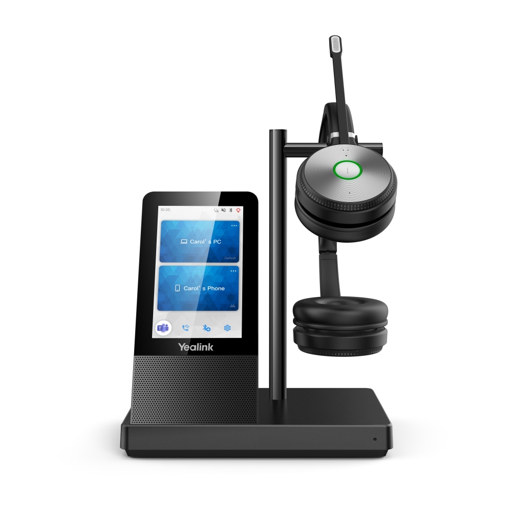 Yealink Dual DECT Wireless Headset, Black, YEA-WH66-DUAL-UC MPN:YEA-WH66-DUAL-UC
