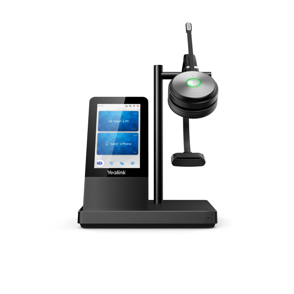 Yealink Mono DECT Wireless Headset, Black, YEA-WH66-MONO-UC MPN:YEA-WH66-MONO-UC