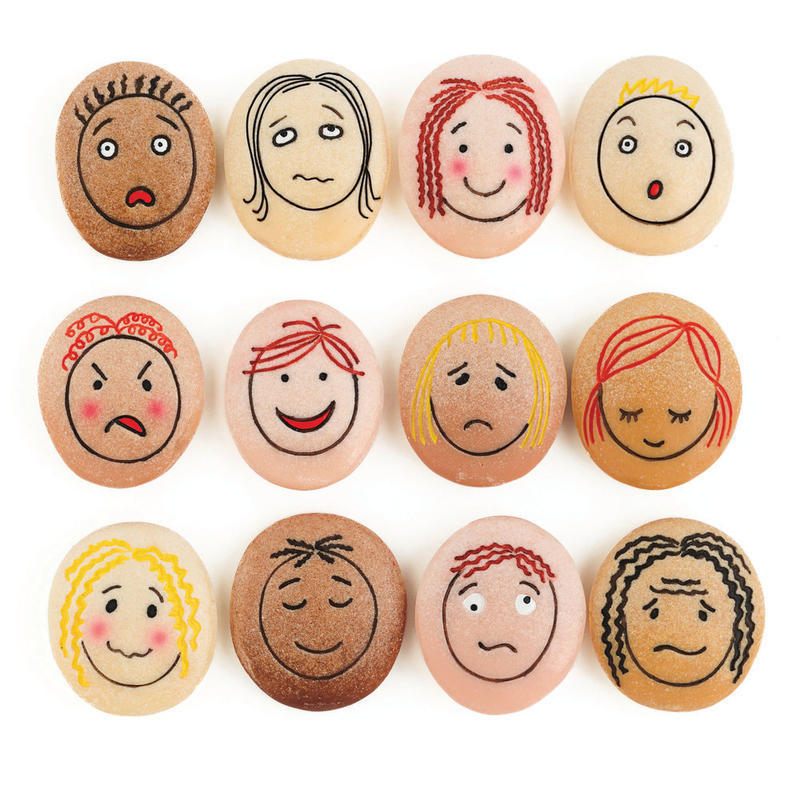 Yellow Door Emotion Stones, Brown, Pack Of 12 Stones MPN:YUS1021
