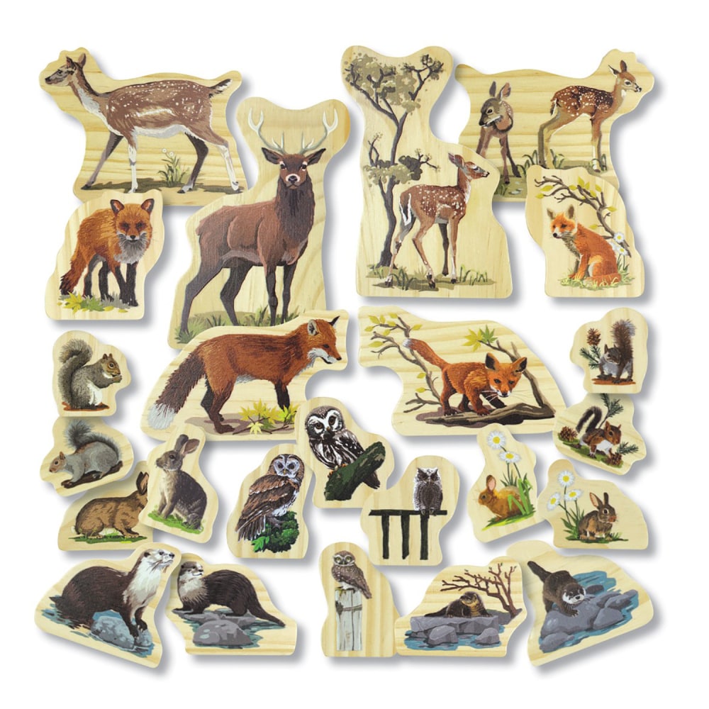 Yellow Door Animal Families Wooden Characters, Woodland MPN:YUS0202