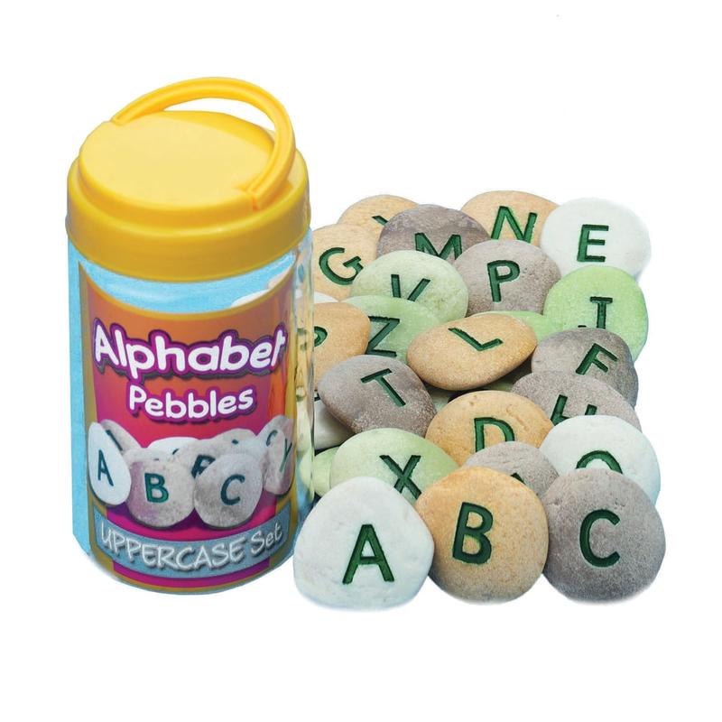 Yellow Door Uppercase Alphabet Pebbles, Set Of 26 Stones MPN:YUS1009