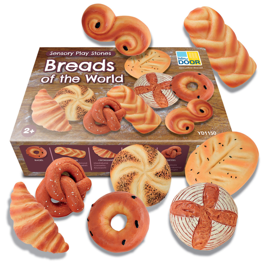 Yellow Door Sensory Play Stones, Breads of the World, Set Of 8 Stones MPN:YUS1150
