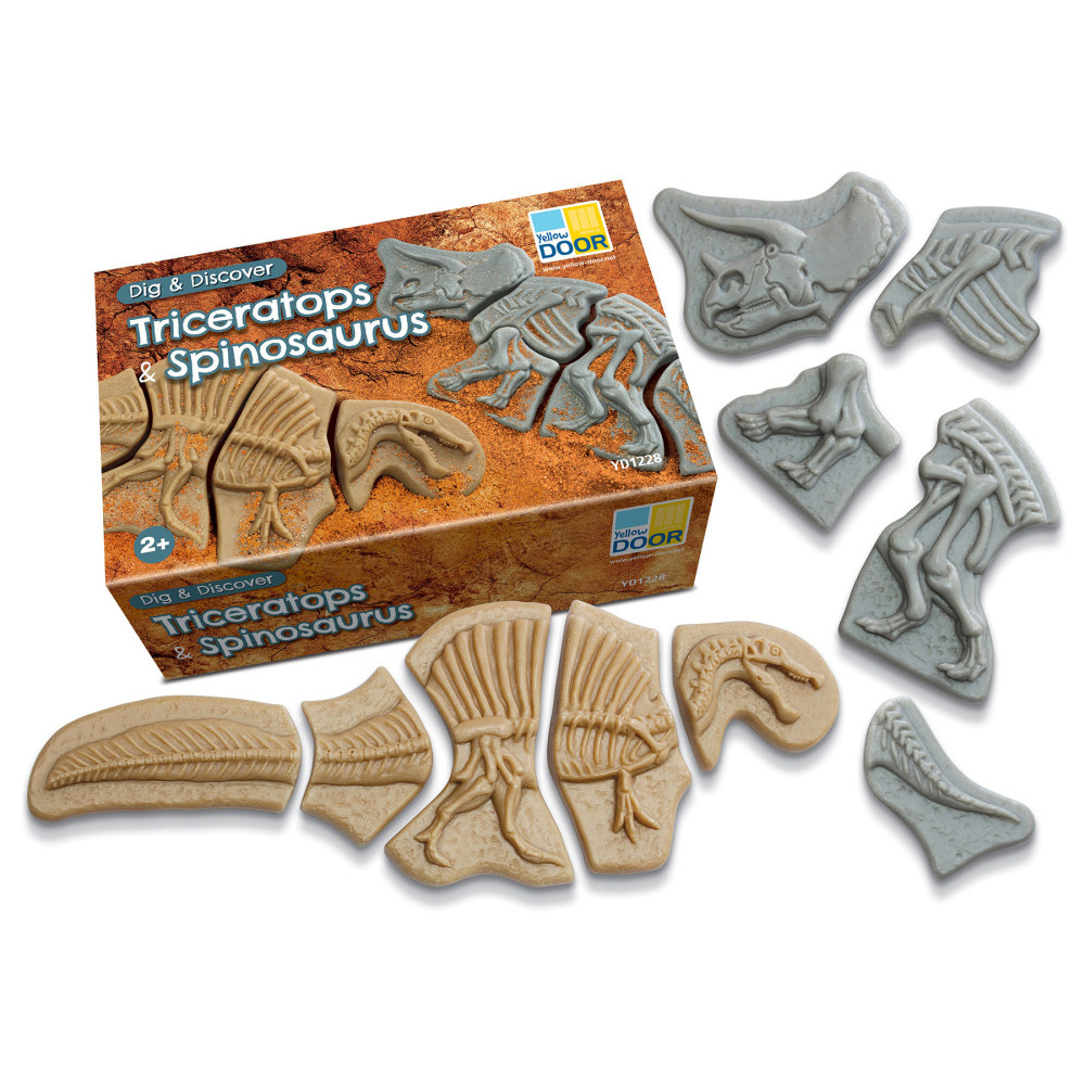 Yellow Door Dig and Discover, Triceratops & Spinosaurus MPN:YUS1228