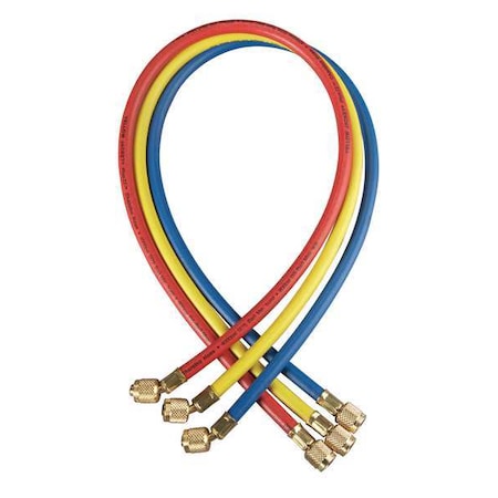 Manifold Hose Set, 36 In, Red, Yellow, Blue MPN:21983