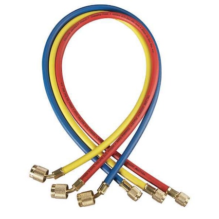 Manifold Hose Set, 48 In, Red, Yellow, Blue MPN:22984