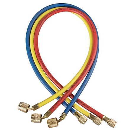 Manifold Hose Set, 72 In, Red, Yellow, Blue MPN:22986