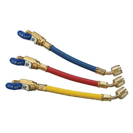Hose Set, 9 in L, Blue/Red/Yellow, 800 psi MPN:25980
