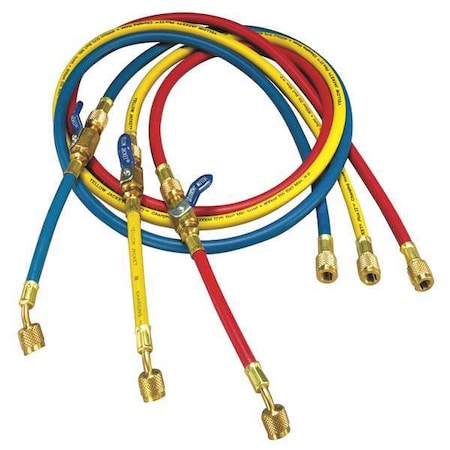 Hose, 15 1/2 in L, Blue/Red/Yellow, 800 psi MPN:25985
