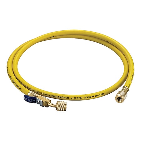 Hose, 6 ft Overall L., Yellow, Nylon MPN:30460