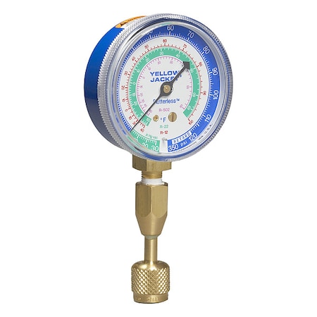 Test Gauge, 2 1/2 in Dia, Blue MPN:40332