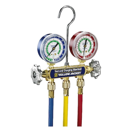 Manifold Gauge Set, 5 ft L, 2 1/2 in Gauge MPN:41215
