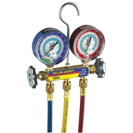 Manifold Gauge Set, 5 ft L, 3 1/8 in Gauge MPN:42006
