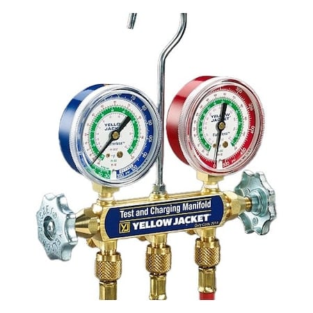 Manifold Gauge Set, 5 ft L, 2 1/2 in Gauge MPN:42715