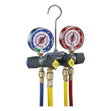 Manifold Gauge Set, 5 ft L, 3 1/8 in Gauge MPN:49965