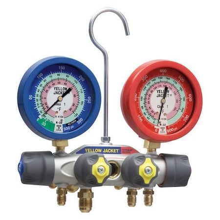 Mechanical Manifold Gauge Set, 4-Valve MPN:49973