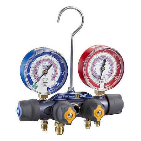 Manifold Gauge Set, 3 1/8 in Gauge MPN:49974