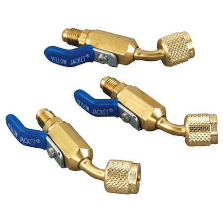 Ball Valve Adapter, 1/4 In MxF, 45 Deg, PK3 MPN:93842
