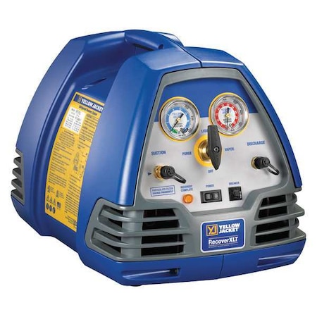 Refrigerant Recovery Machine, 1/2 HP, 115V MPN:95762