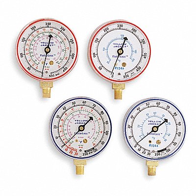 Gauge 2-1/2 In Dia High Side Red 500 psi MPN:49001