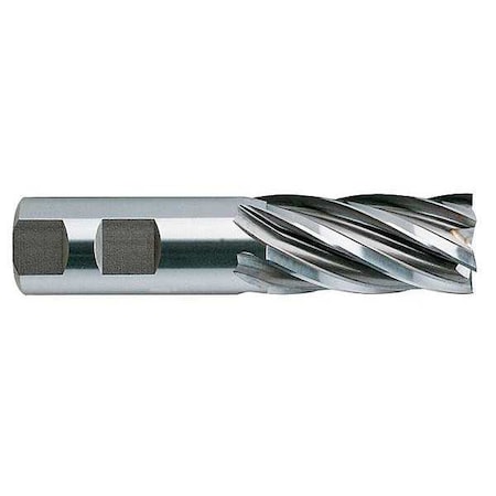 Cobalt End Mill, Sq End, 1, 2 Cut L MPN:04427