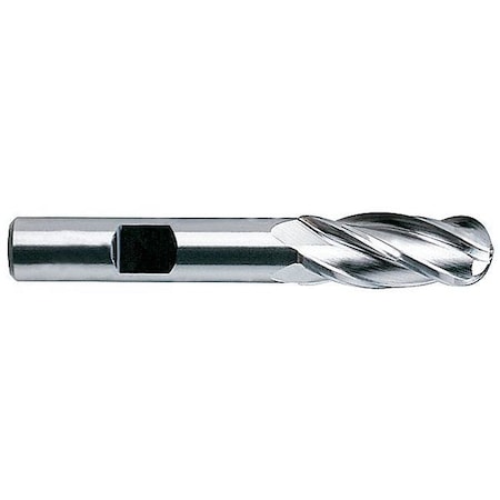 Cobalt End Mill, Ball, 7/16, 1 Cut L MPN:43312