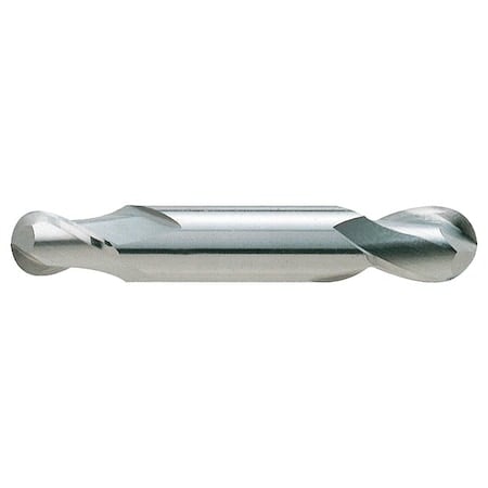 Ball End Mill, Double End, 1/4