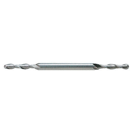 Ball End Mill, Double End, 1/8