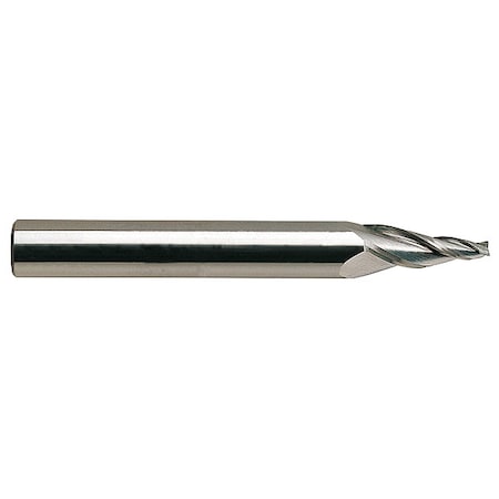 Tapered End Mill, Single End, 3/8