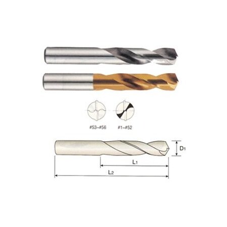 Drill, 1.0625 in. (26.9874 mm), 0.161 in. (4.08939 mm), 2 MPN:D4148120