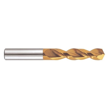Screw Machine Drill Bit, 7/16 in Size, 130 Degrees Point Angle, High Speed Steel, TiN Finish MPN:DN514028