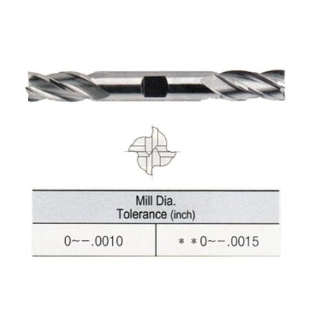 Helix TiAlN Sq End Mill, 1/8x3/8x3-1/16 MPN:E9986008TF