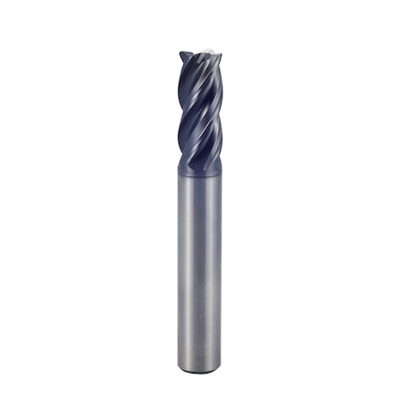 V7 Plus A 4 Flute Multiple Helix Corner Radius Plain Shank End Mill MPN:UGMF70982
