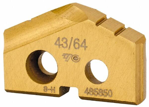 Spade Drill Insert: 43/64